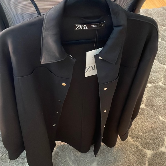 Zara soft sueded button up to wear over dresses or on its own - Picture 2 of 5